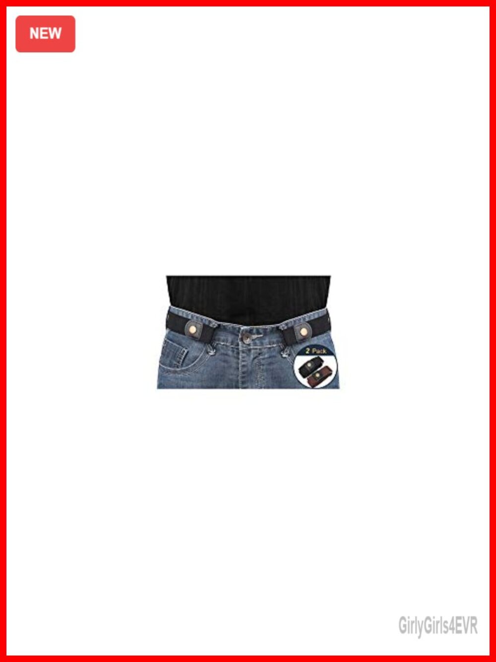 No Buckle Invisible Elastic Stretch Belt for Men Women Adjustable Waist 24-50